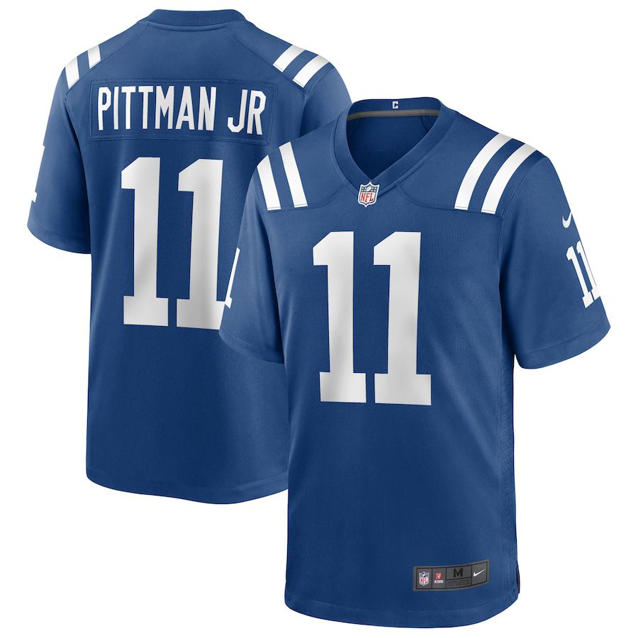 Men Indianapolis Colts #11 Michael Pittman Jr Nike Royal Player Game NFL Jersey